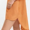 Juicy Apricot Shirt Dress Close-up2