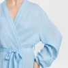 Serene Blue Sky Robe Dress Close-up1