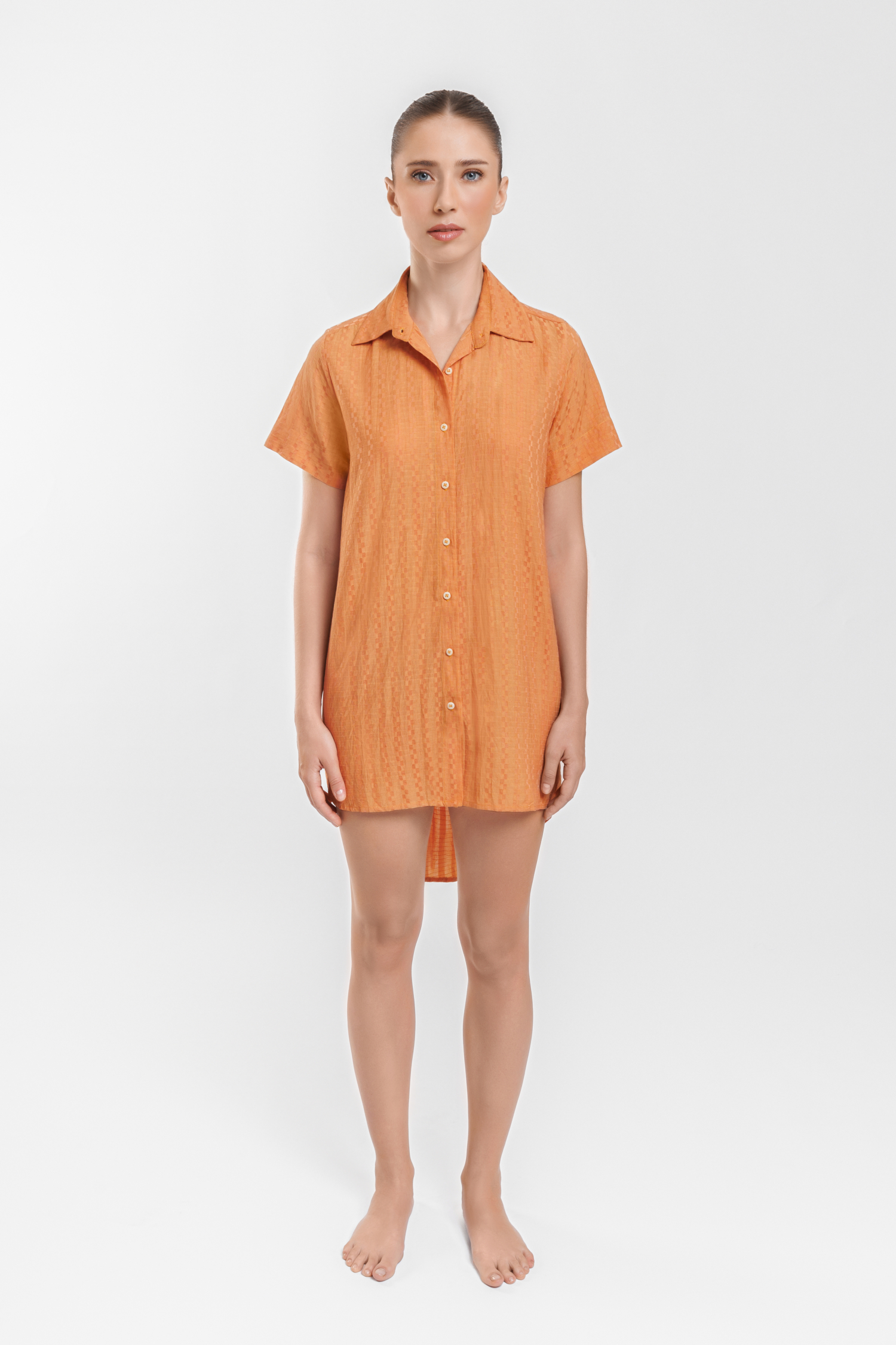 Shirt Dress Sheen Mosaic Front