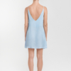 Sleep Dress with Delicate Ties, Silken Glow Blue Back