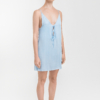 Sleep Dress with Delicate Ties, Silken Glow Blue Side