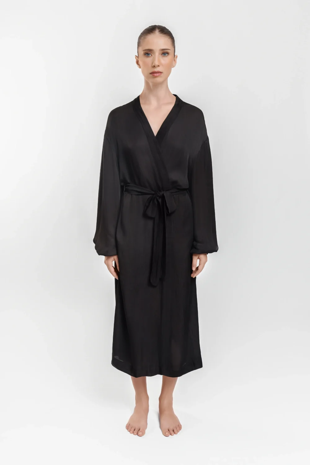 Robe Dress, Silky Whisper Front